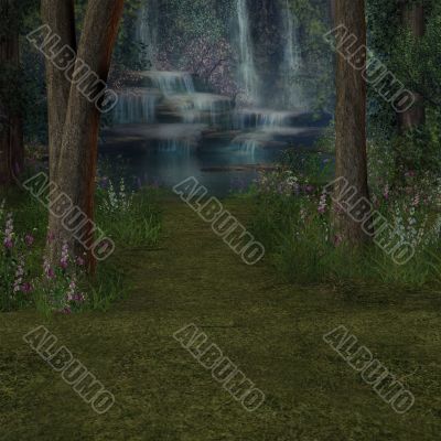 Background Waterfall