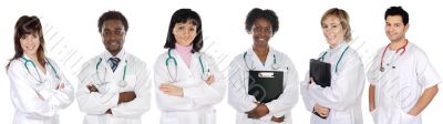 Multi-ethnic medical team