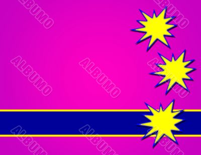 Purple Background with Yellow Splashes