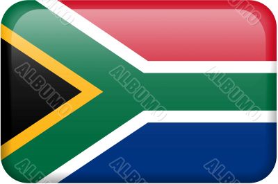 South Africa Flag Button