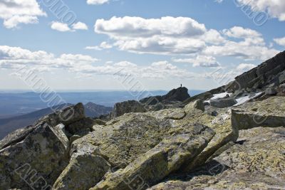 At the top of world