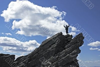 At the top of world At the top of world