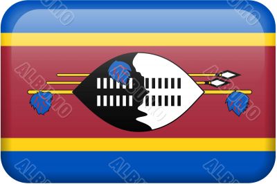 Swaziland Flag Button