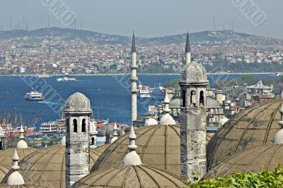 Turkish view on Bosporus. Turkey