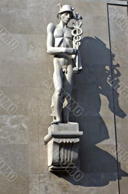 Sculpture of Mars in Budapest. Hungary