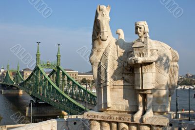 Monument of the first Hungarian king Ishtvav.