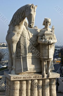 Monument of the first Hungarian king Ishtvav.