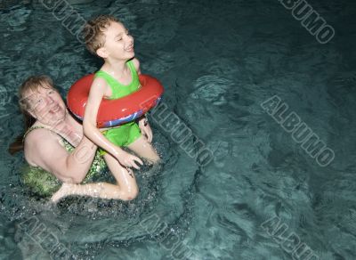 Playing in Swimming Pool