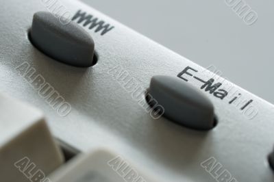 www and e-mail button