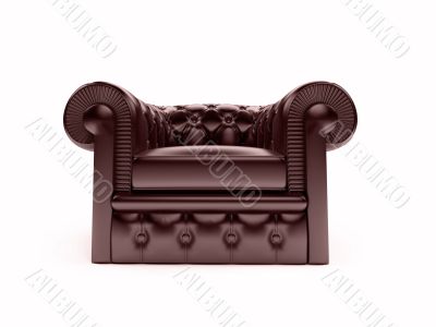 Leather royal armchair