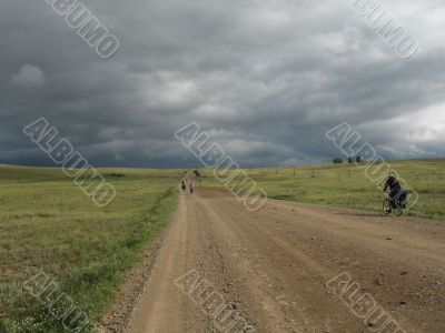 Bicycle travel.