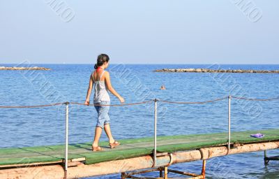 Girl at the sea