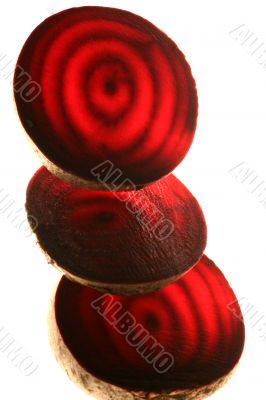 Beet isolated in white background