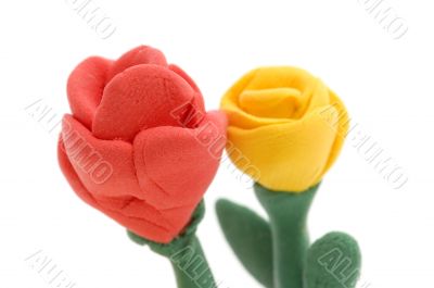 plasticine rose