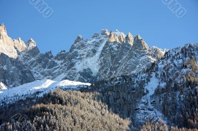 Chamonix mountains