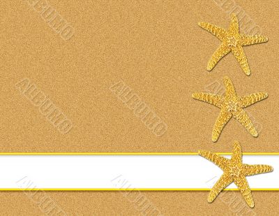 Sand and Starfish Background Sand and Starfish Background