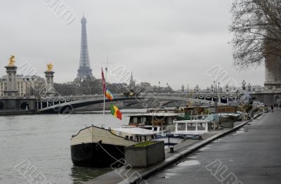 view of the Seine in Paris