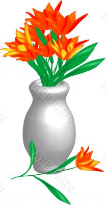 Tulips in vase Tulips in vase