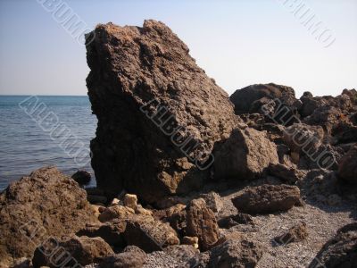 Rocks and Summer Sea
