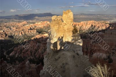 Orange monument from sandstone