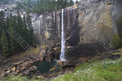Picturesque waterfall Picturesque waterfall