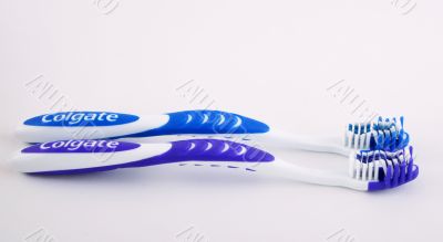 Two tooth brushes