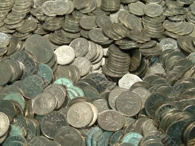 Pile of UK coins