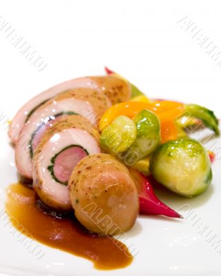 Pheasant and Duck with Brussel Sprouts Pheasant and Duck with Brussel Sprouts