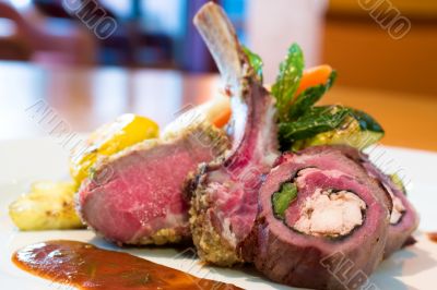 Crusted Stuffed Lamb Chops Crusted Stuffed Lamb Chops