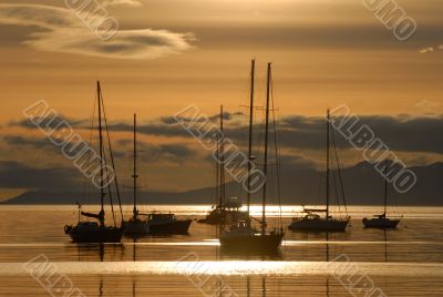 Sunrise in Ushuaia, South America, Argentina