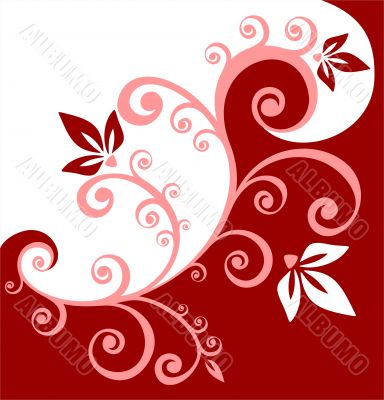 red curls background