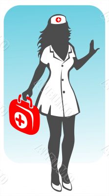 nurse silhouette nurse silhouette
