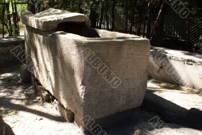 Stone coffin