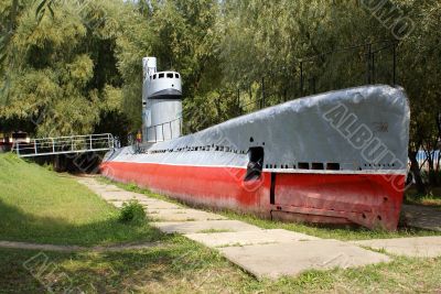 Submarine on the land