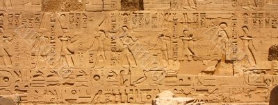 Luxor temple Hieroglyphic