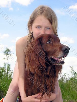 Girl with the dog