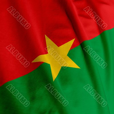 Burkinabe Flag Closeup