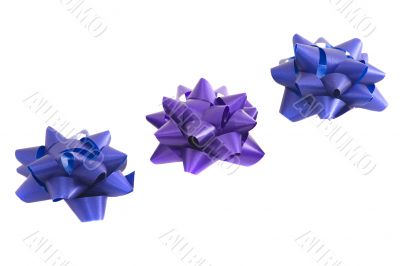 Violet and blue bows