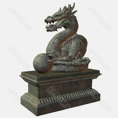 Asian Dragon Statue