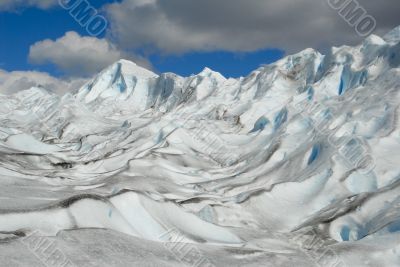 The Perito Moreno Glacier in Patagonia, Argentina.