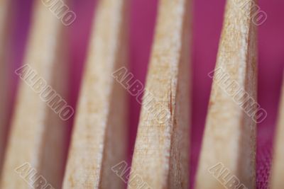 Wooden Comb Abstract