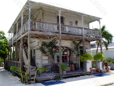 Key West weathered building