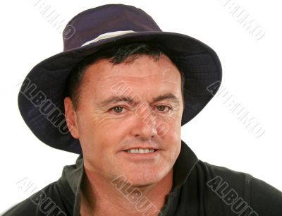 Man In Hat Smiling