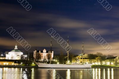 Ship and houses