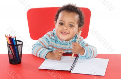 adorable baby student