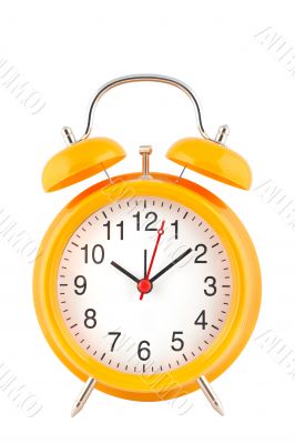 Yellow alarm clock