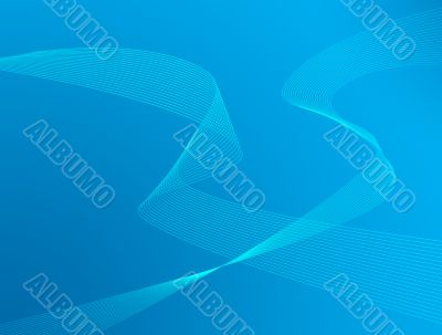 Thin rods on a blue background