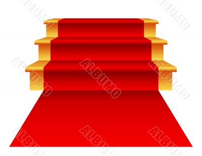Stairs with Red Carpet