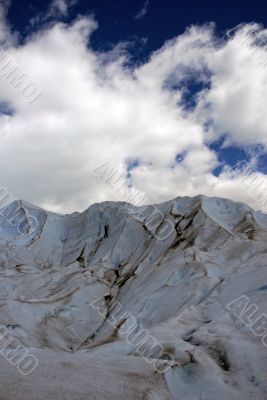 Man climbering on the Perito Moreno glacier, Argentina.