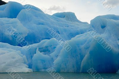 Iceberg in lake Argentino near Upsala glacier.